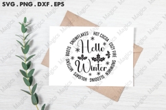 Hello Winter Hot Cocoa Cozy Fire Snowmen Sledding Holidays Product Image 3