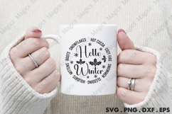 Hello Winter Hot Cocoa Cozy Fire Snowmen Sledding Holidays Product Image 4