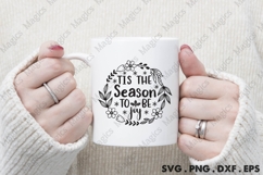 Tis The Season To Be Joy Svg | Christmas Svg Design Product Image 4