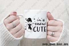I M Snow Cute Svg | Christmas Svg Design Product Image 4