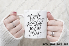 Tis The Season To Be Jolly Svg | Christmas Svg Design Product Image 4