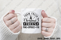 Farm Fresh Christmas Trees Pine Spruce Fir SVG Product Image 1