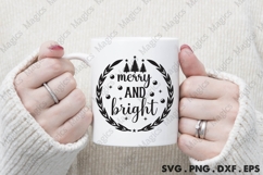 Merry And Bright Svg | Christmas Svg Design Product Image 4