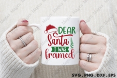 Dear Santa I Was Framed Svg | Christmas Svg Design Product Image 4