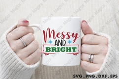 Messy And Bright Svg | Christmas Svg Design Product Image 4