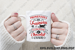 Promenades En Traineau A L&#039;ancienne Et Chocolat Chaud SVG Product Image 4