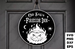 Old Salem Fireside Inn | Halloween SVG Sign Product Image 1
