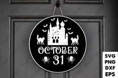 October | Halloween SVG Sign Product Image 1