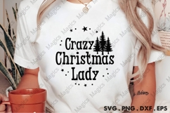 Crazy Christmas Lady SVG Product Image 2