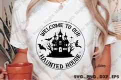 Welcome To Our Haunted House | Halloween SVG Sign Product Image 2