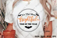 It's The Most Frightful Time Of The Year |Halloween SVG Sign Product Image 2