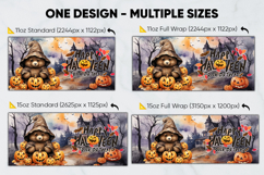 Halloween Sublimation Design, printable mug wrap 11oz - 15oz Product Image 2