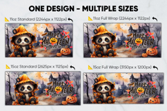 Halloween Sublimation Design, printable mug wrap 11oz - 15oz Product Image 2