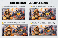 Halloween Sublimation Design, printable mug wrap 11oz - 15oz Product Image 2