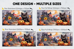 Halloween Sublimation Design, printable mug wrap 11oz - 15oz Product Image 2