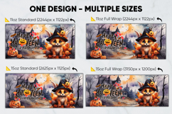 Halloween Sublimation Design, printable mug wrap 11oz - 15oz Product Image 2