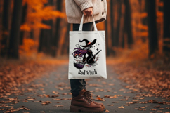 Bad Witch Hat Broom Halloween Spooky Funny Sarcastic PNG Product Image 1