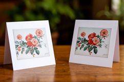 Mockup.Two postcards on the table Product Image 2