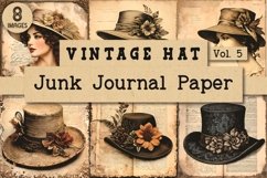 Vintage Hat Junk Journal Paper Vol. 5 Product Image 1