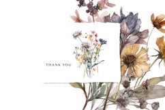 Watercolor Dried Wildflowers Digital Clipart Product Image 7
