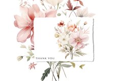 Watercolor Wedding Floral Clipart Set Product Image 5