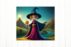 Witch Tumbler Sublimation. Halloween Tumbler Wrap PNG Product Image 2