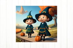 Witch Tumbler Sublimation. Halloween Tumbler Wrap PNG Product Image 3