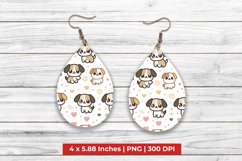 Cute Dogs Teardrop Earrings Product Image 1