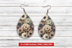 Floral Teardrop Earrings Product Image 1