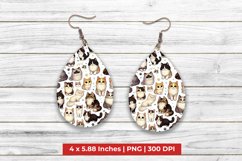Cats Teardrop Earrings Product Image 1