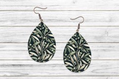 Olive Leaves Teardrop Earrings Product Image 1