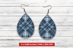 Tartan Check Teardrop Earrings Product Image 1