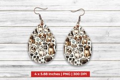 Cute Dogs Teardrop Earrings Product Image 1