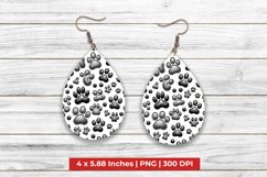 Paws Teardrop Earrings Product Image 1