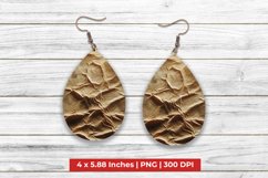 Brown Texture Teardrop Earrings Product Image 1