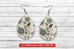 Floral Teardrop Earrings Product Image 1