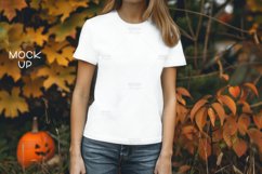 Autumn T-Shirt Photo Mockup I Blank T-Shirt Mockup Product Image 1