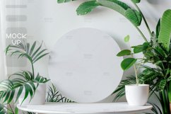 Round White Sign Mockup, Round Sign Product Image 1