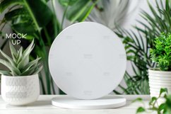 Round White Sign Mockup, Round Sign Product Image 1