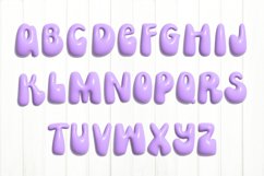 3D Inflated Puff Alphabet Sublimation Bundle PNG Product Image 2