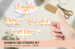 Fragile Do Not Bend Sticker PNG Set Product Image 1