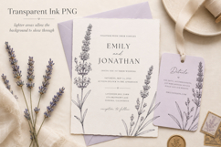 Lavender Photoshop &amp; Affinity Brushes Transparent PNGs Product Image 5