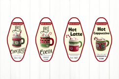 Christmas Motel Keychain Bundle. Coffee Keychain PNG Product Image 2