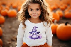 Halloween Cute Purple Ghost Sublimation Design Product Image 7