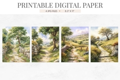 Wildflower Stone Lane Digital Paper Product Image 2