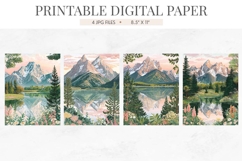 Grand Teton National Park Junk Journal Pages Product Image 2