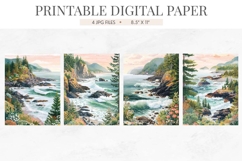 Tofino Vancouver Island Coast Junk Journal Pages Product Image 2