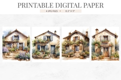 French Stone Cottage Lavender Junk Journal Pages Product Image 2