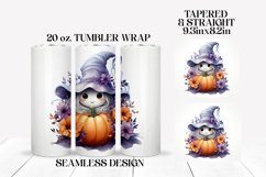 Halloween Tumbler Wrap Ghost Sublimation Design Product Image 2