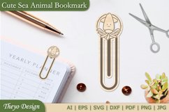 20 Design Sea Animal Bookmark Svg | Bookmark Laser Cut File Product Image 21